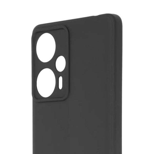 Чехол Brosco для POCO F5, матовый, чёрный